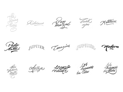 Lettering & Logos customlettering handlettering lettering logo logos logotype type typography