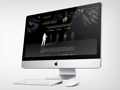 Landing page Sylvia Day audiobook design landingpage webdesign webpage