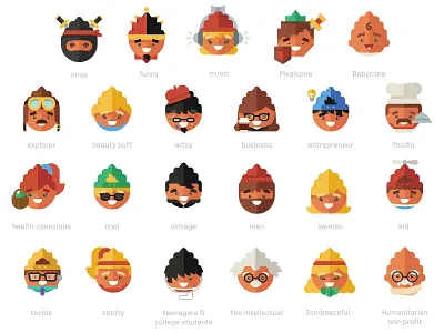 Pinecones character icon illustration pinecone