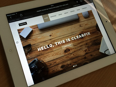 Clearfix One page little neko one page parallax website template