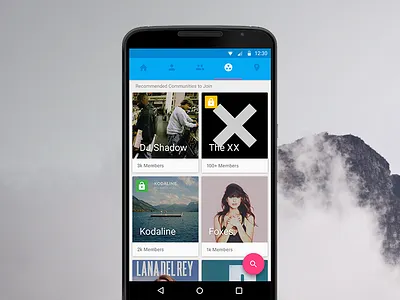 Sneak Peek of the new Soundwave Android App android material design mobile mobile app soundwave