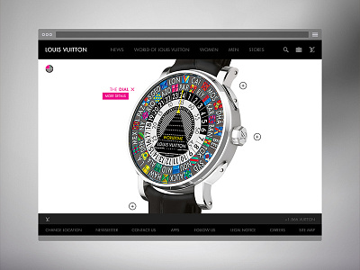Louis Vuitton / Modern Theme classic design interaction louis responsive theme visual vuitton web website