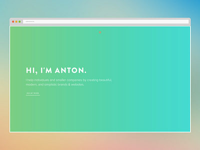 New Portfolio clean css3 html5 minimalistic modern one page php portfolio responsive web design web development