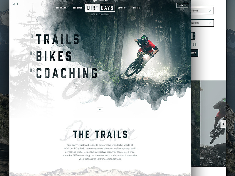 Dirtdays Website Concept