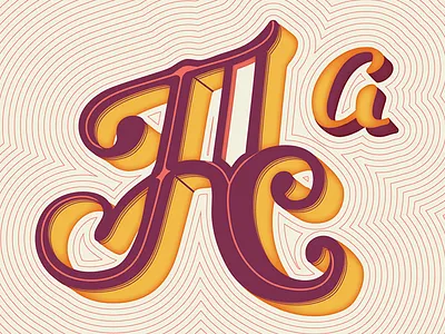 Letter A // Courtney Blair alpha alphabet hand lettering lettering personal project type