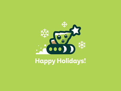 Happy Holidays! 2023 2023 christmas christmas tree creative fun holidays holidays2023 illustration kreatank logo pine snow tank tree winter