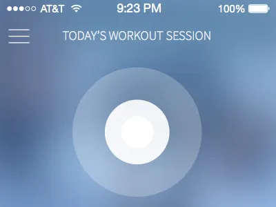 Workout Session - Respiratory Rate fitness mobile ui watch wearable