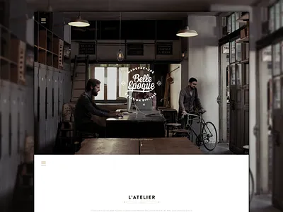 Belle Epoque Website agency atelier craft paris retro typography vintage webagency webdesign webdev website workshop