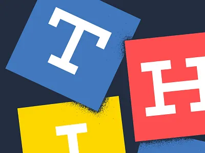 Think Detail building blocks ibm ibm design lettering print screen print texture typography