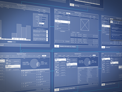 Wireframes duplicates expert mac app ui ux wireframes