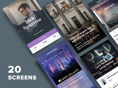 Freebie: Ghost Ship Mobile UI Kit Free app design free freebie ios iphone pixelbuddha psd ui ui kit
