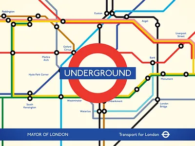 Vintage London Tube Maps london map tfl tube underground vintage