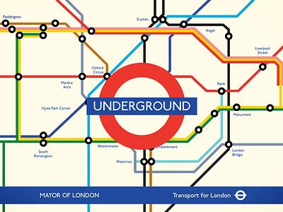 Vintage London Tube Maps london map tfl tube underground vintage