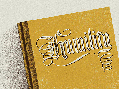 Humility book hand lettering illustration lettering texture typography