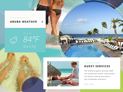 Hotel Website Moodboard aruba blue branding design green hotel moodboard teal travel vacation website