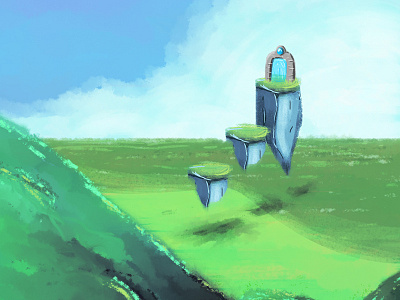 P O R T A L art digital landscape painting
