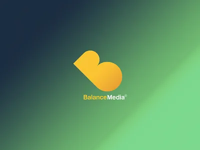 Balance Media Logo balance branding design icon identity logo media