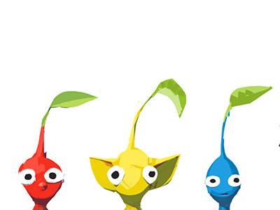 Pikmin character digital illustration pikmin