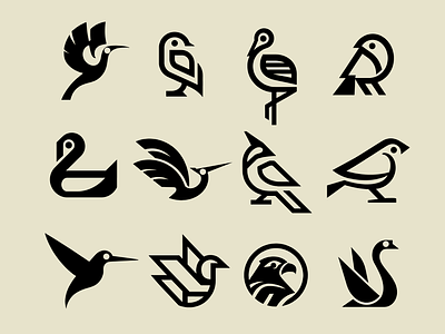 COLLEECTION - BIRD bird branding design icon identity illustration logo mark marks symbol symbole ui vector