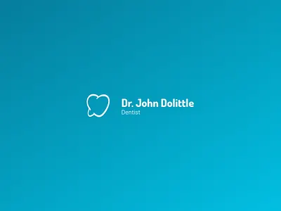 Dentist Logo v1 (for sale) blue care dentist doctor for sale gradient logo mouth tooth