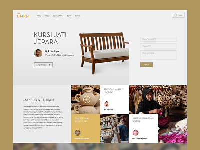 Plaza UMKM collage e commerce trade ui
