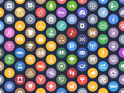 Apple's Spotlight Location Icons icons ios ipad iphone maps mobile