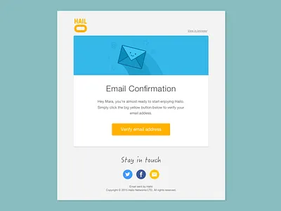 Email template design clean design email template flat illustration mobile redesign