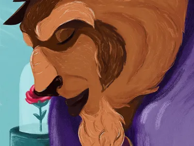 Prince Adam art disney fan art illustration painting