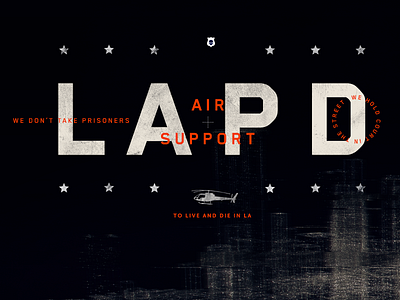 La 2050 Type c4d la los angeles police type typography xparticles