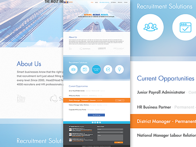 H2H Concept 1 business design recruitment ui webdesign