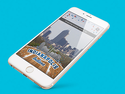 Snapchat Geofilter Indianapolis basketball confetti design final four geofilter indianapolis iphone skyline snapchat sports
