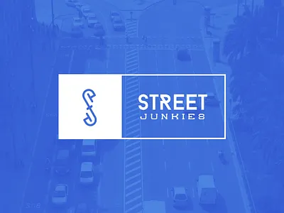 Street Junkies apparel blue branding casual clothing ecommerce garments junkies logo sj street