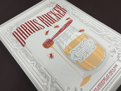 Darius Rucker illustration poster screen print