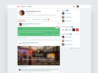 Hobout User Profile clean edit ico post profile simple site user web