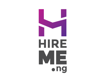 Hireme.ng | Portrait variant app facebook hire identity logo website