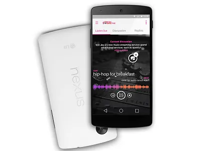 S.I app visualization android design material design multimedia player radio ui ux web design