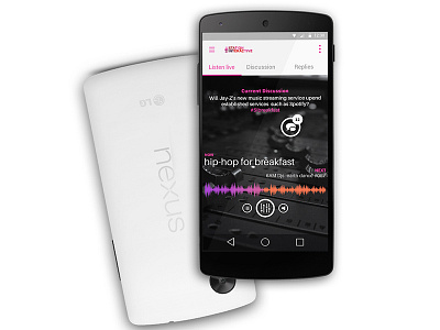 S.I app visualization android design material design multimedia player radio ui ux web design