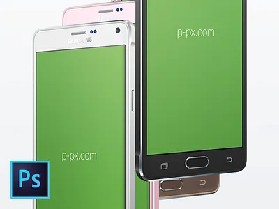 Samsung Galaxy Note 4 3/4-View PSD-MockUp 4 android device free freebie galaxy mockup note p px psd samsung template