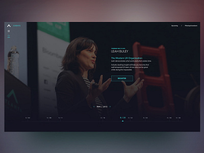 Atlanta Tech Village - Events Time Line app calendar clean dark theme interaction design minimal mobile responsive time line ui ux web