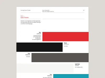 3.1— color color palette email newsletter style guide