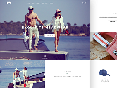 Landing Page - Shop app clean desktop flat gui landing shop shuma87 ui ux web webdesign