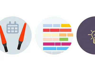 More Blog Theme Circles air traffic blog circles flat lightbulb robin tags