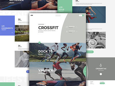 Crossfit crossfit curve fitness header photo sport ui ux