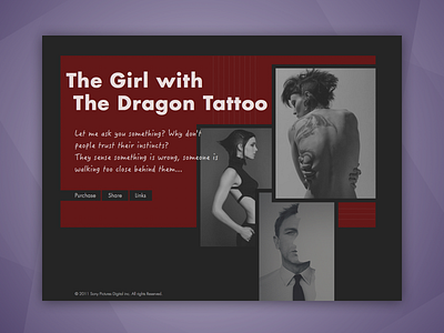 Home Page clean fresh home page identity landing page minimal movie web design web page