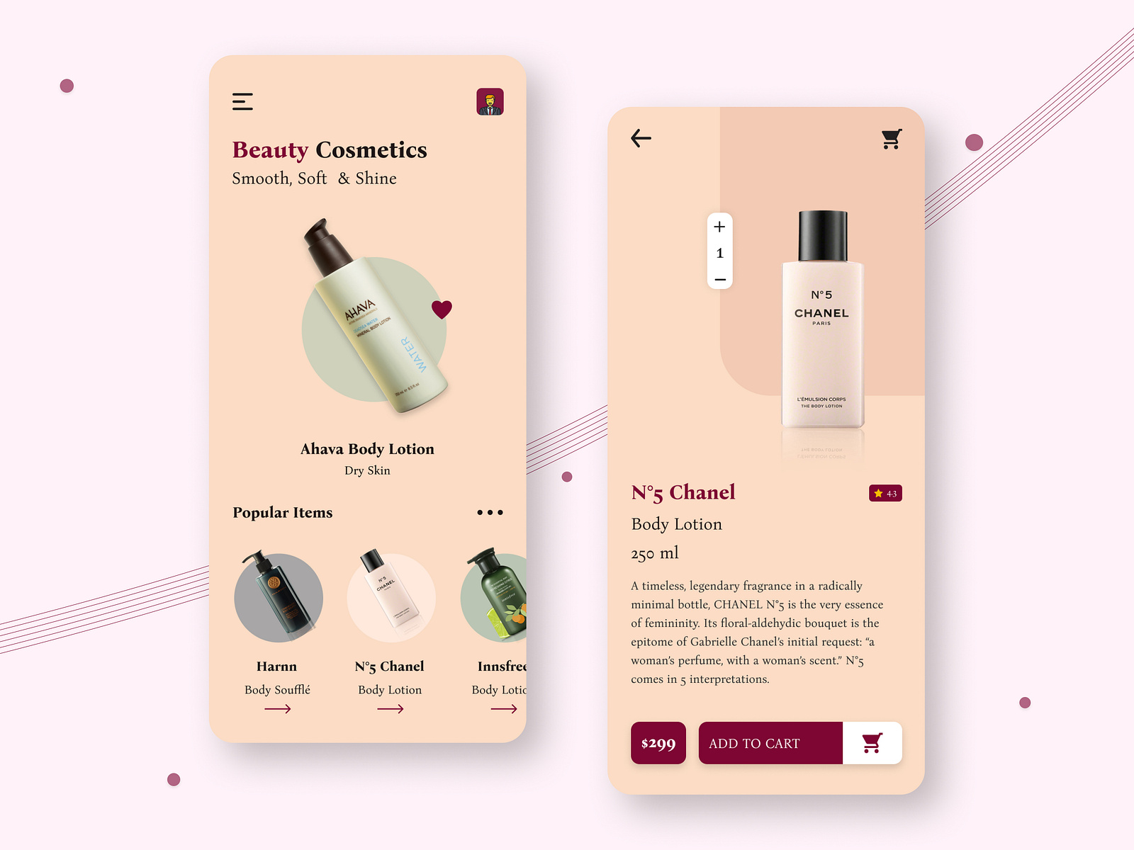 Beauty Cosmetics App Design by Noor Hossain ‌ on Dribbble