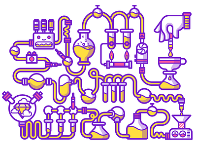 Alchemy alchemy chemistry contest cute fun illustration illustrator stickermule vector