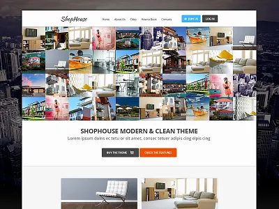 Shophouse: Real Estate Website Design '13 business corporate creative design real estate slider web website