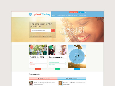 Life Coach Directory WIP clean website design life coaching website website design
