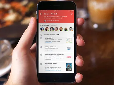 Event Planner - Event View app apple event flat ios iphone mobile social ui ui design user experience user interface