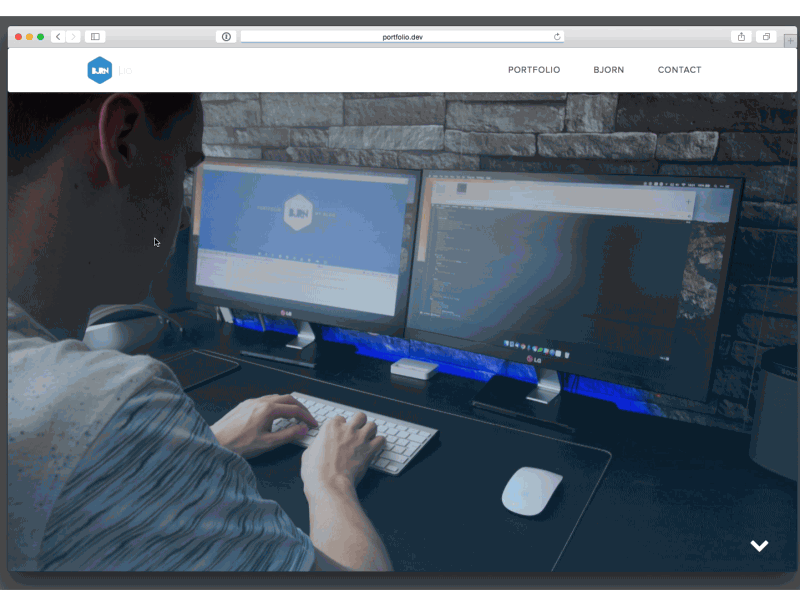 Portfolio animation flat personal photo portfolio web website